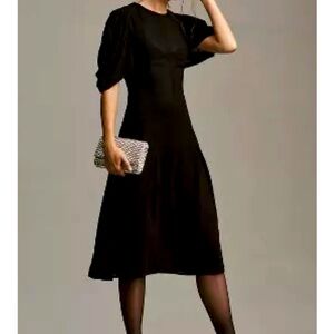 New Anthropologie stunning black dress NWT 0